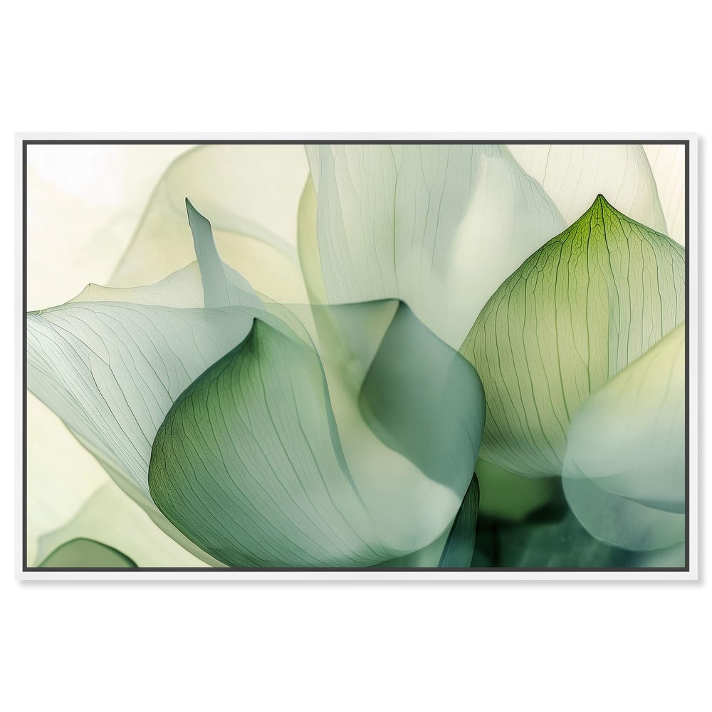 Translucent Floral Layers Canvas by Art Remedy