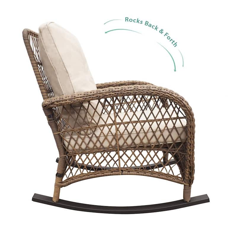 Outdoor Wicker Rocking Chair