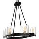 preview thumbnail 5 of 6, Gloucester 8-Light Matte Black Linear Chandelier