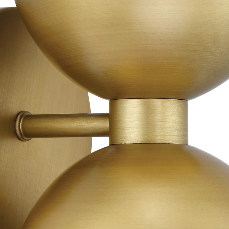 Hunter Erling 2-Light Wall Sconce - Modern, Contemporary, Transitional - Living Room, Hallway, Bedroom or Accent Lighting