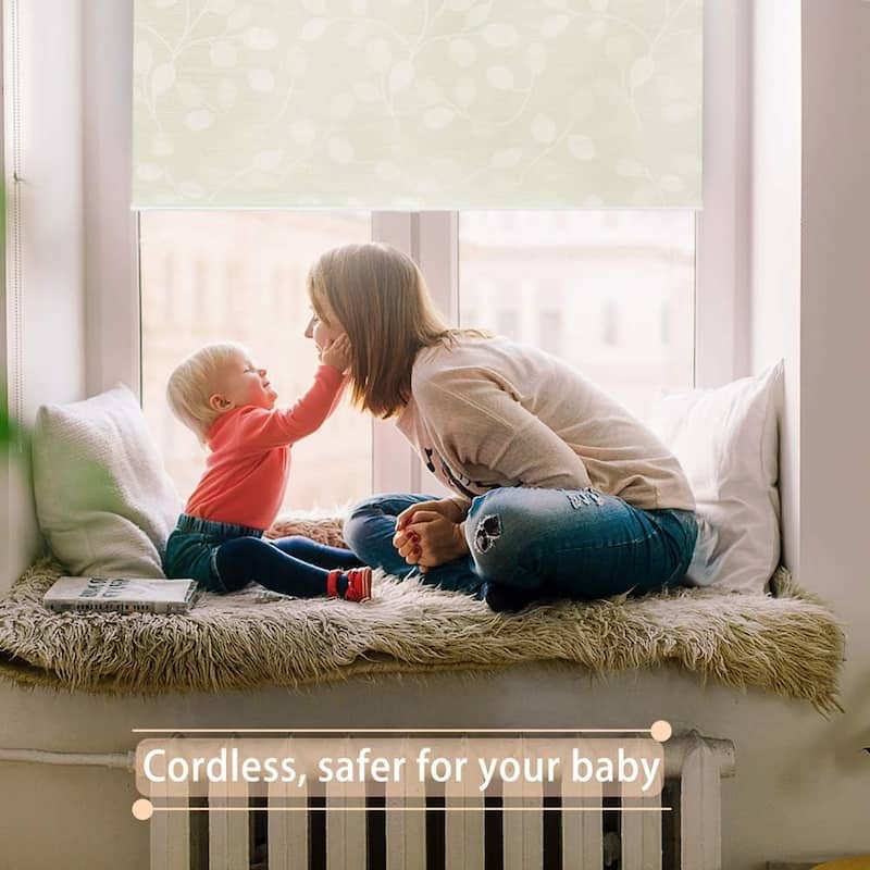 Fresh start Polyester Roller shade,Blinds for Indoor Windows, 100% Blackout Window Blinds for Home