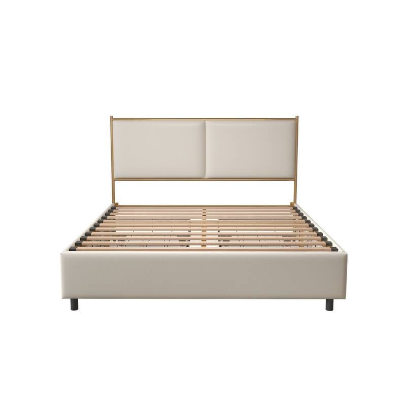 Classic Metal Platform bed with Four drawers