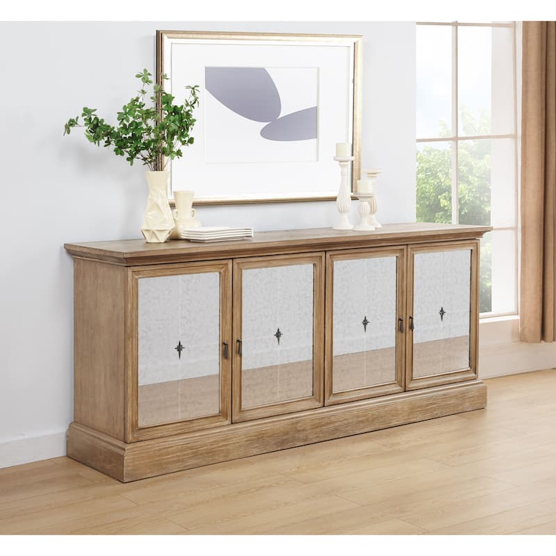Brockway 4-door Dining Sideboard Buffet Cabinet - 79.25" x 20" x 34"