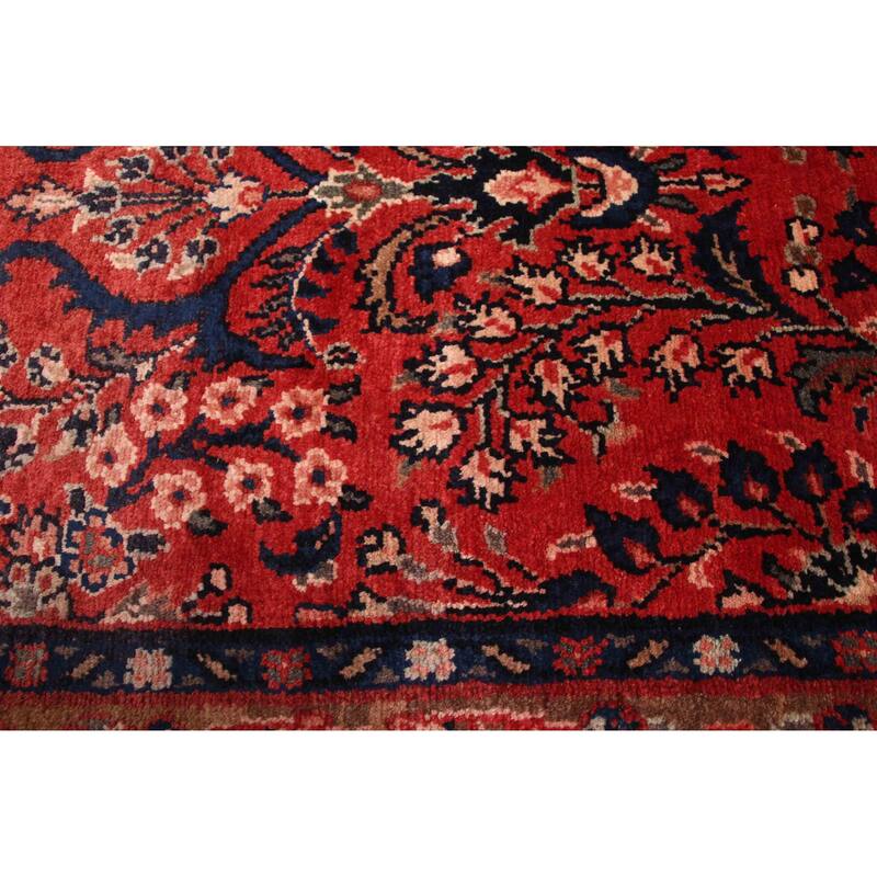 ECARPETGALLERY Hand-knotted Andelz Red Wool Rug - 3'0 x 9'0