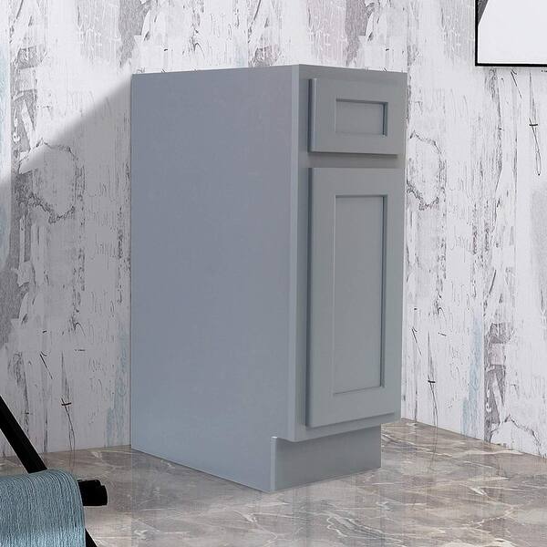 Shop Vanity Art 12 Inch Bathroom Vanity Base Cabinet Single Right Offset Solid Wood Small Bathroom Storage Floor Cabinet Overstock 16150637