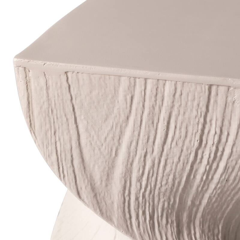 Onyx Square Side Table in Fiberstone Modern Accent Side Table for Indoor and Outdoor
