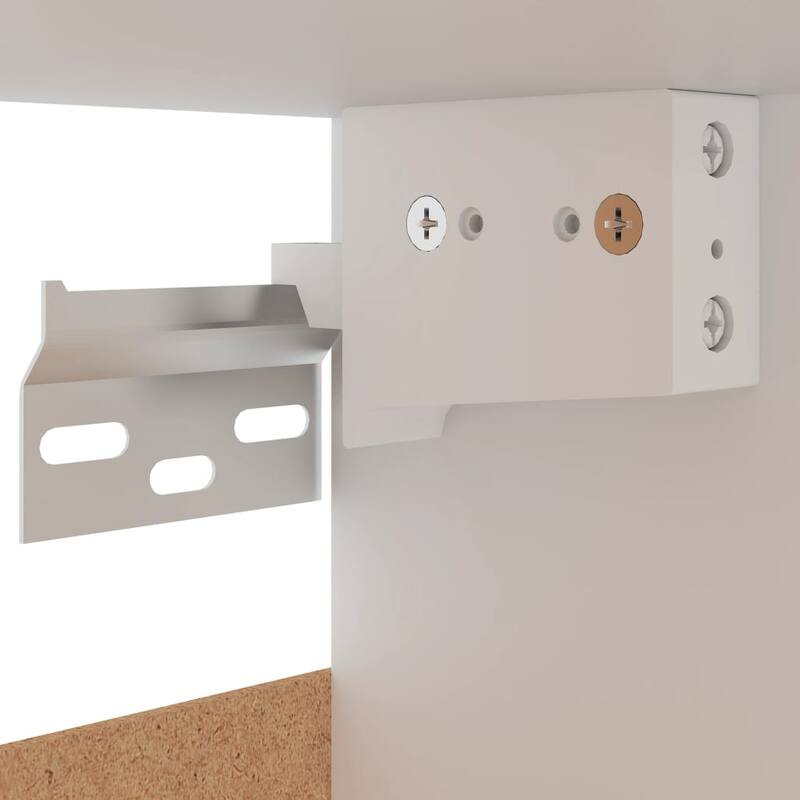 vidaXL Hanging Cabinet Set of 2 White Engineered wood Medium