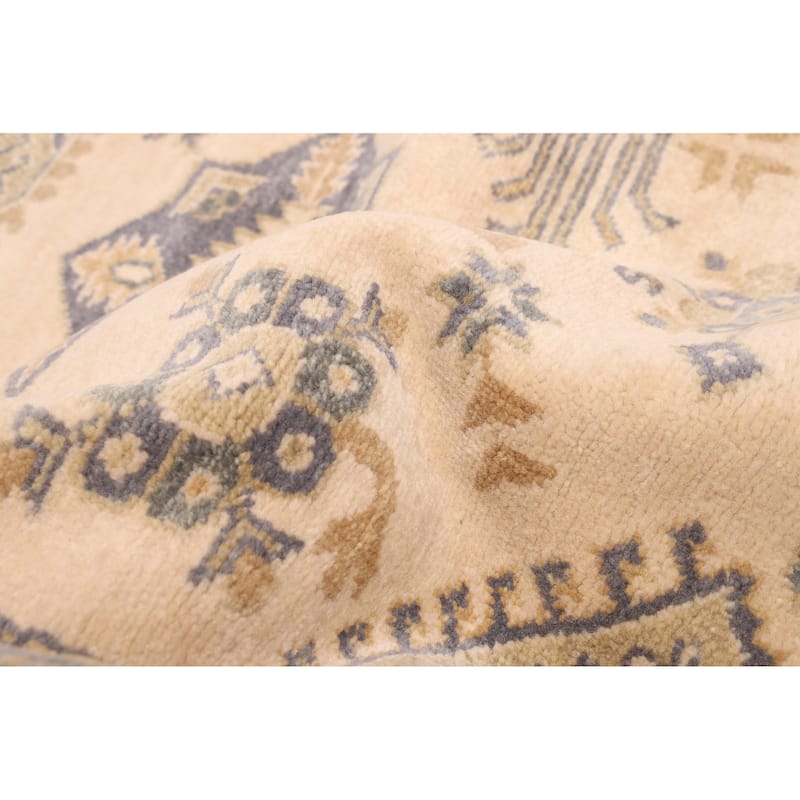 ECARPETGALLERY Hand-knotted Finest Oushak Ivory Wool Rug - 5'11 x 8'11