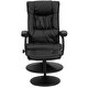 preview thumbnail 32 of 69, Contemporary Multi-Position Recliner and Ottoman with Wrapped Base