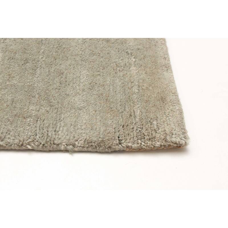 ECARPETGALLERY Hand-knotted Opulence Grey Wool Rug - 3'1 x 11'7