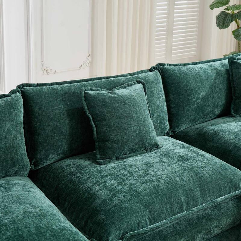 Cloud Sofa Armrests only, Sectional Couch, for Living Room Bedroom and Apartment, Comfy Double Layer Upholstered Seat Cushion