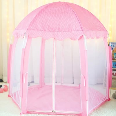 Kids Portable Hexagonal Princess Castle Play Tent Game Toy House