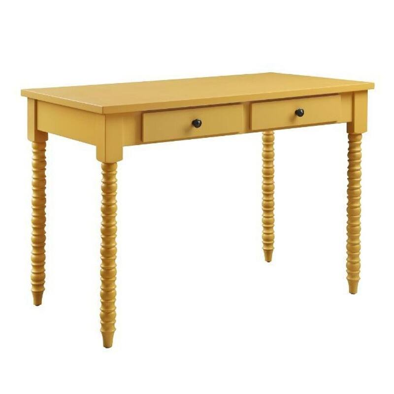 Vanity Table Home Office Computer Desk Yellow