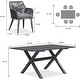 preview thumbnail 13 of 13, PURPLE LEAF PE Rattan Outdoor Dining Set with Aluminum Frame