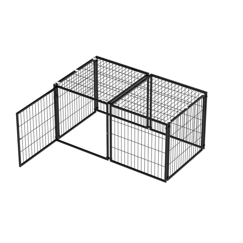 GDF Studio - Weston Large 48" Dog Cage with Top Cover & Heavy Duty Indoor Pet Crate