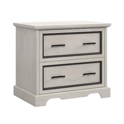 White File Cabinet with Full-Extension Drawers and Safety Interlock for Home Office