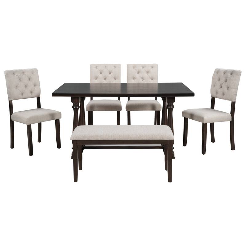 6-Piece Dining Table and Chair Set