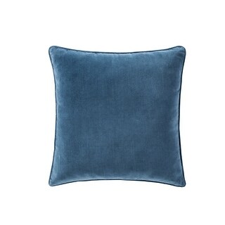 Cotton Velvet Decorative Pillow Cover Denim and Leather Pillow Cover 20x20