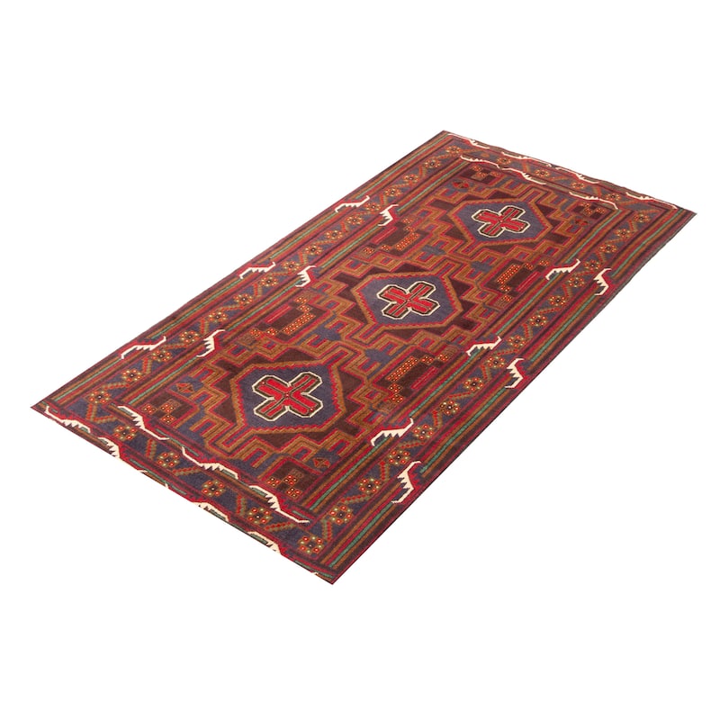 ECARPETGALLERY Hand-knotted Teimani Brown Wool Rug - 3'6 x 6'9