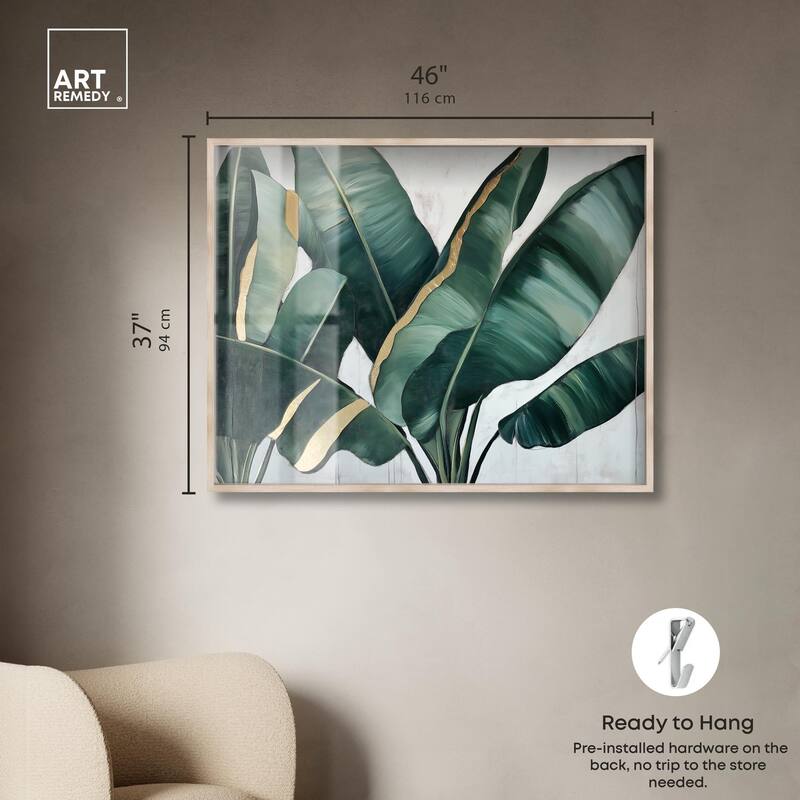 Jungle Jewel Jade I Shadowbox by Art Remedy