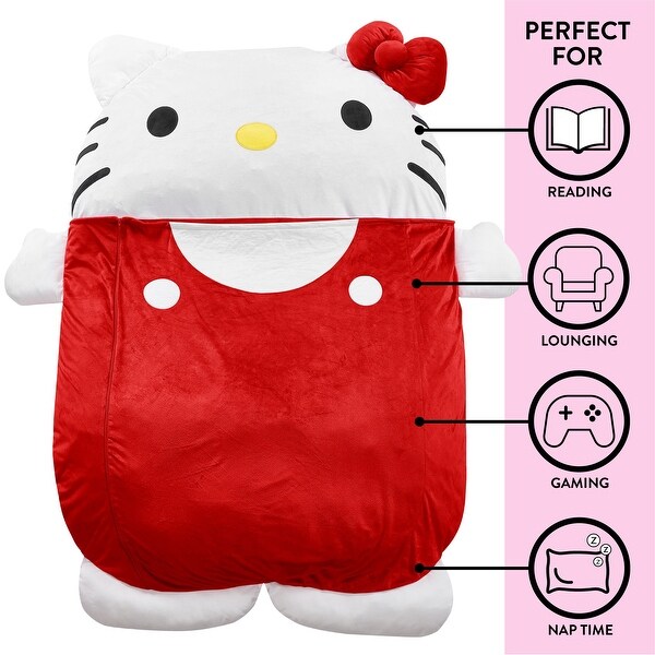 Sanrio Hello Kitty Oversized Floor Lounger for Kids,Nap/Play Mat