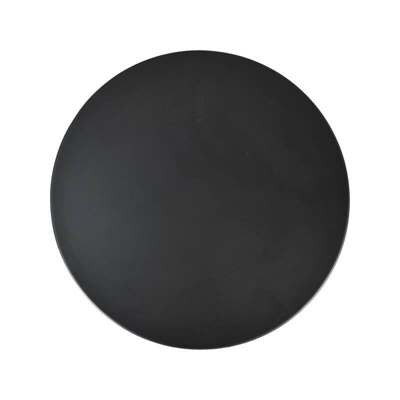 Joan Modern Pedestal Metal Side Table by Sevita - 16″ L x 16″ W x 19″ H