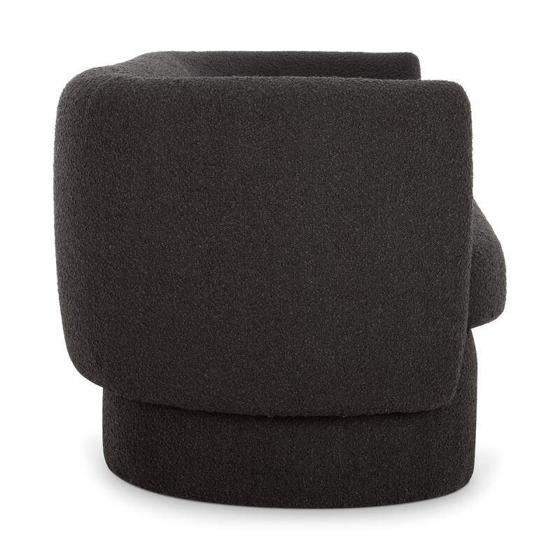 Aurelle Home Modern Fuzzy Upholstered Sofa