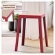 preview thumbnail 26 of 69, Tresse Modern Stackable Dining Stool with Wicker Seat for Dining Room, Garden, Patio, Indoor or Outdoor - No Assembly Required