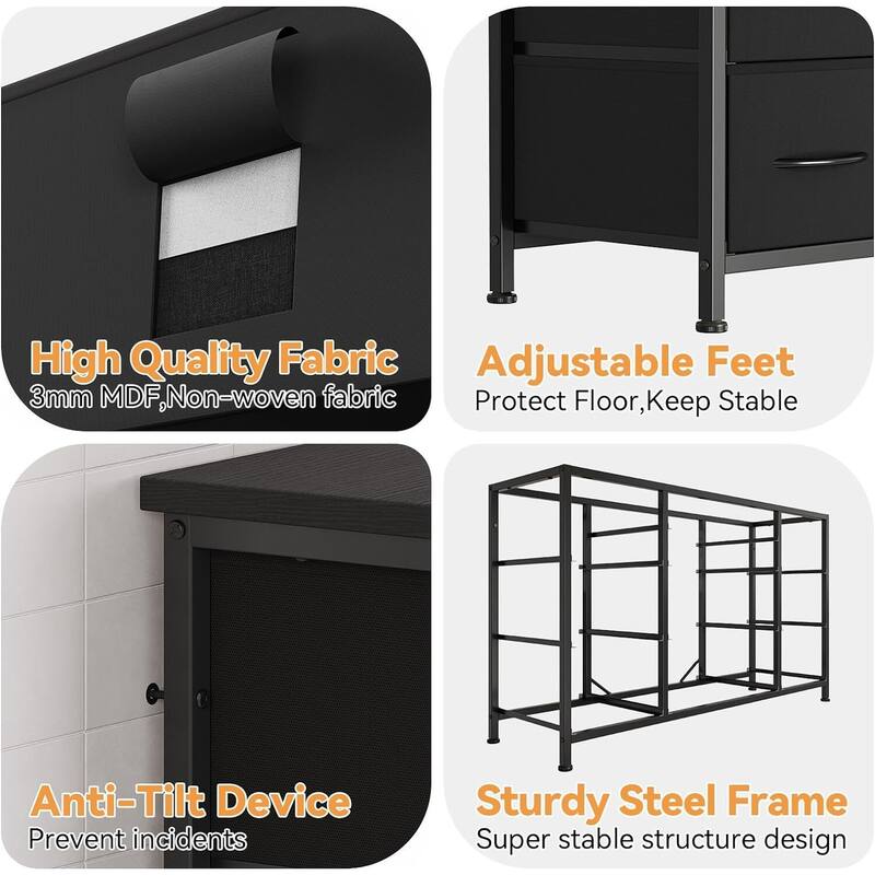 GAOMON Bedroom Dresser with 10 Large Drawers