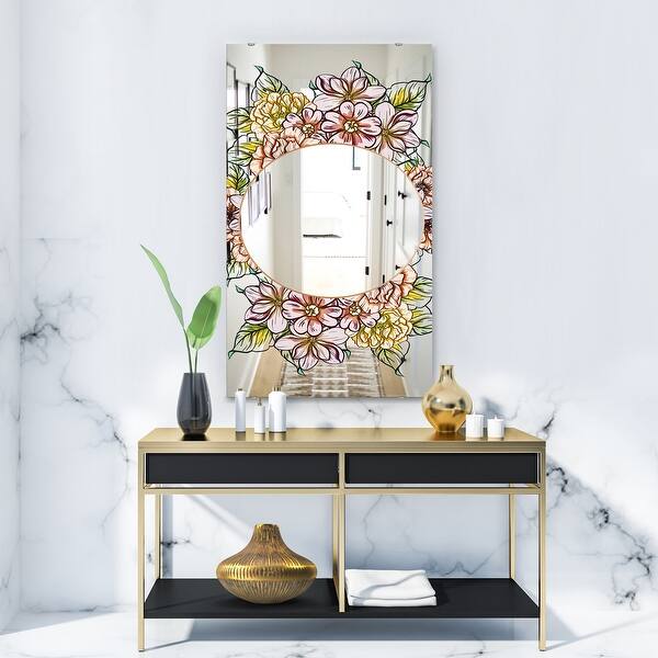 Designart Garland Sweet 29 Traditional Mirror Large Mirror On Sale Overstock 28022319