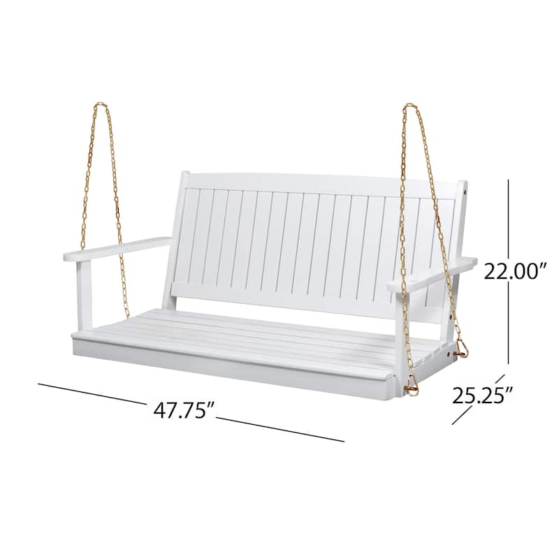 Acacia Wood Porch Swing
