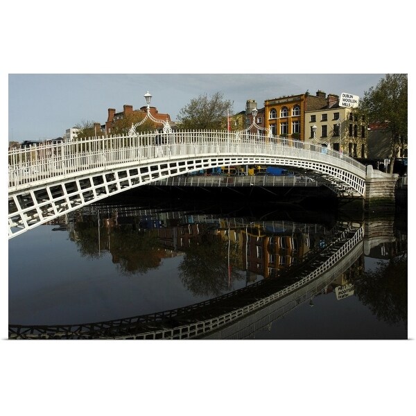 "Ha'penny bridge in Dublin in Ireland" Poster Print