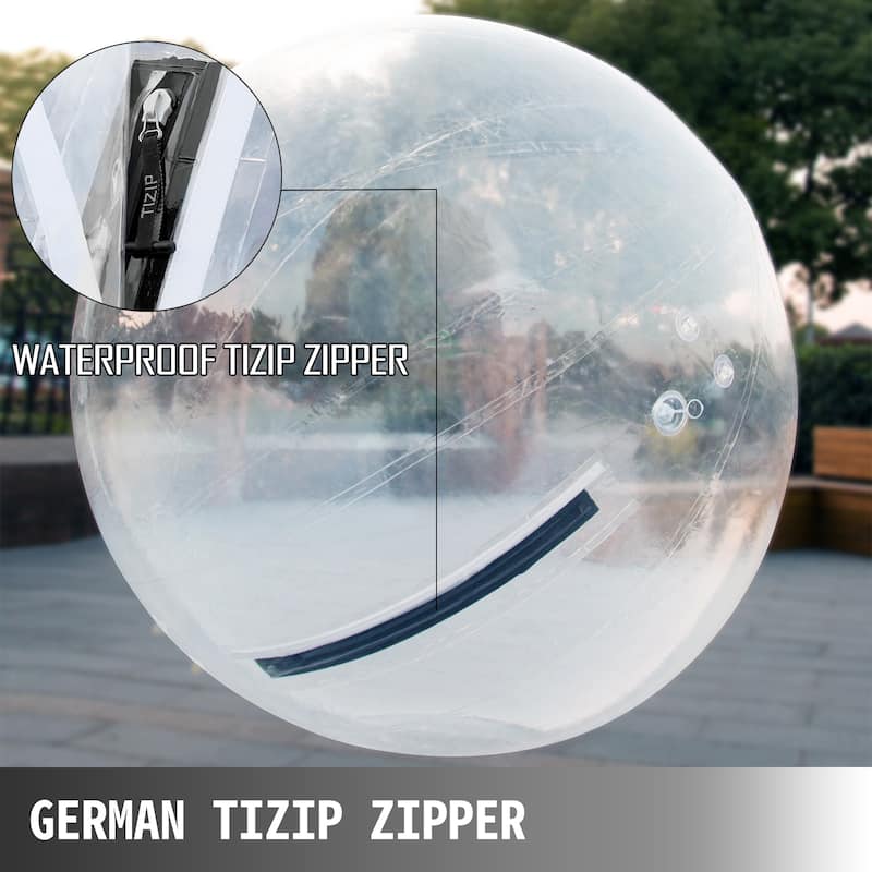 UIMOSO 2M Walk on Water Walking Ball Roll Inflatable Zorb Ball w/ German Zipper PVC - 390 lbs capacity
