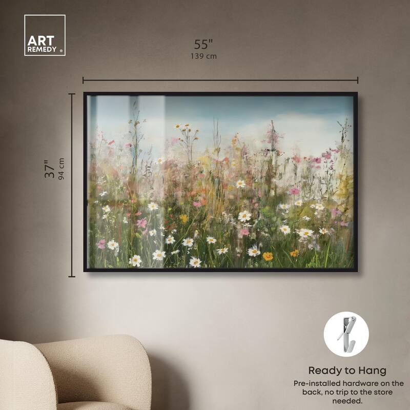 Glimmering Glade Garden I Shadowbox by Art Remedy