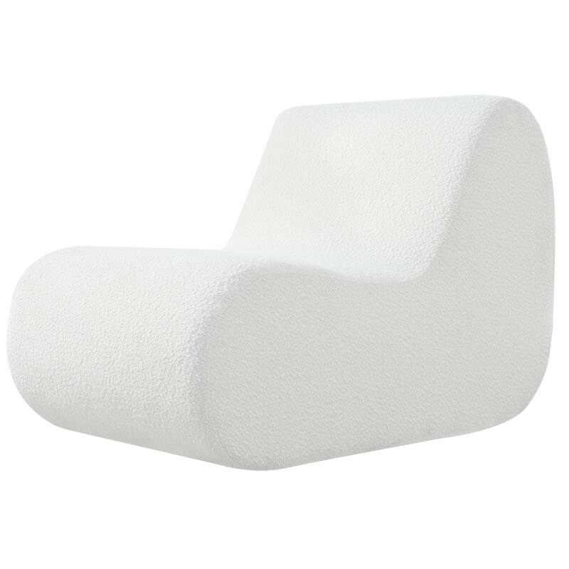 Elegant Accent Chair with Ottoman,Stylish Curved Design and Minimalist Lines for Ultimate Comfort, High-Resilience Foam