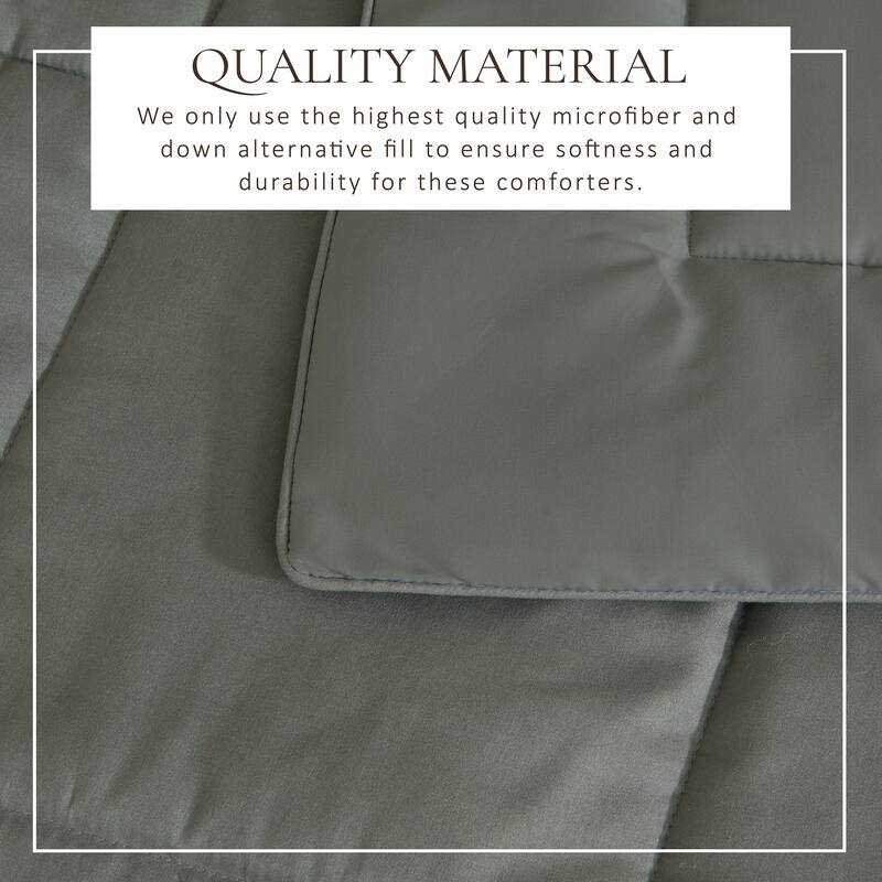 Linery & Co. All Season Down Alternative Reversible Comforter Set