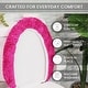 preview thumbnail 47 of 189, Home Weavers Waterford Collection Cotton Toilet Lid Rug | Elastic Fit | Fit Most Standard Toilet Lid | 18"x18"