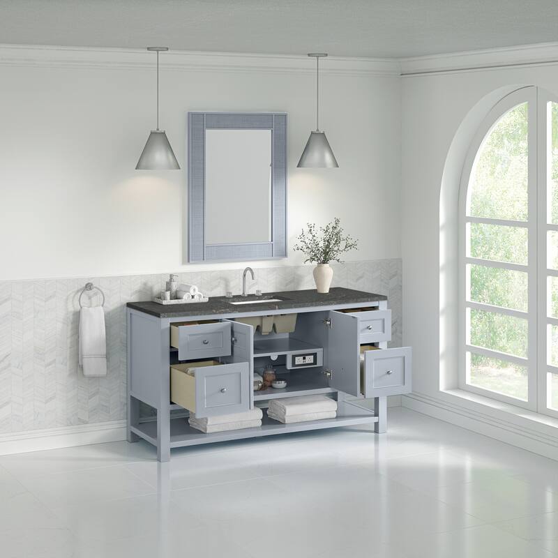 Breckenridge 60" Single Vanity, Serenity Blue