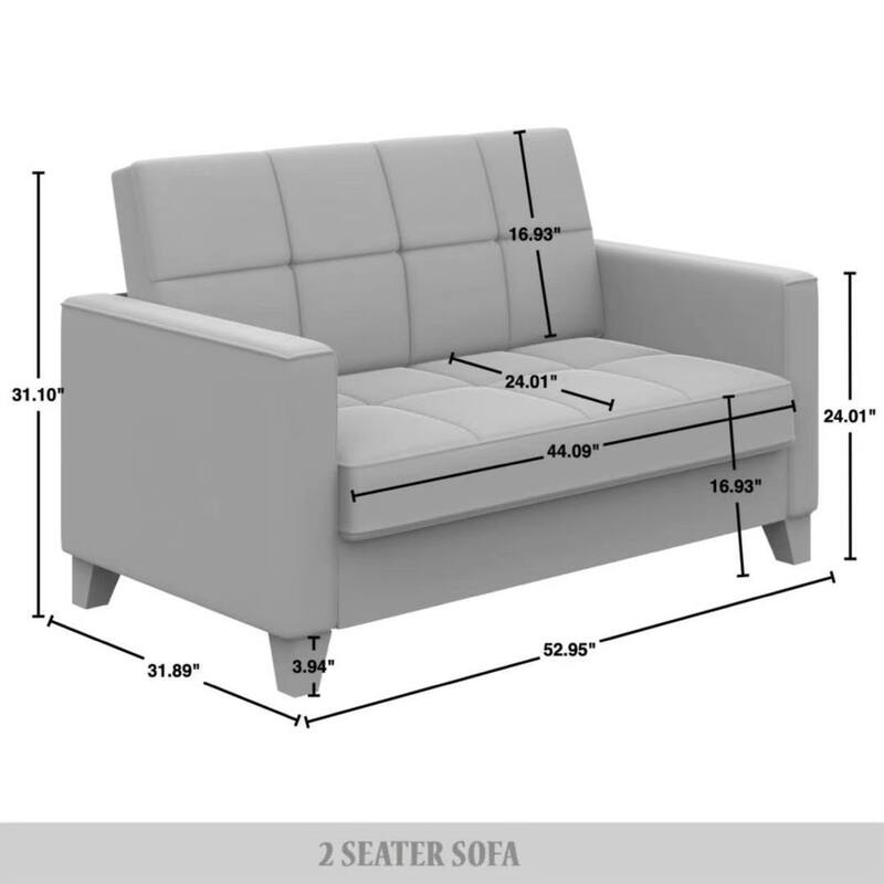 CraftPorch Chic Modern Linen Upholstered Loveseat
