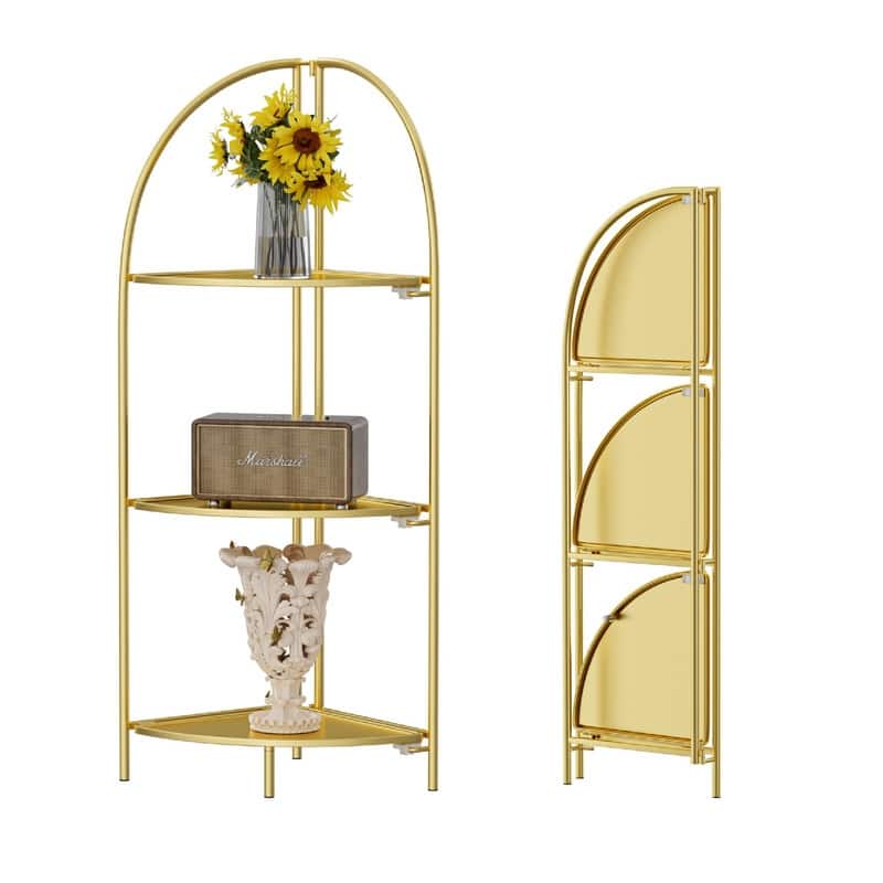 Metal Corner Plant Stand - 14.2"D x 13.8"W x 43.3"H