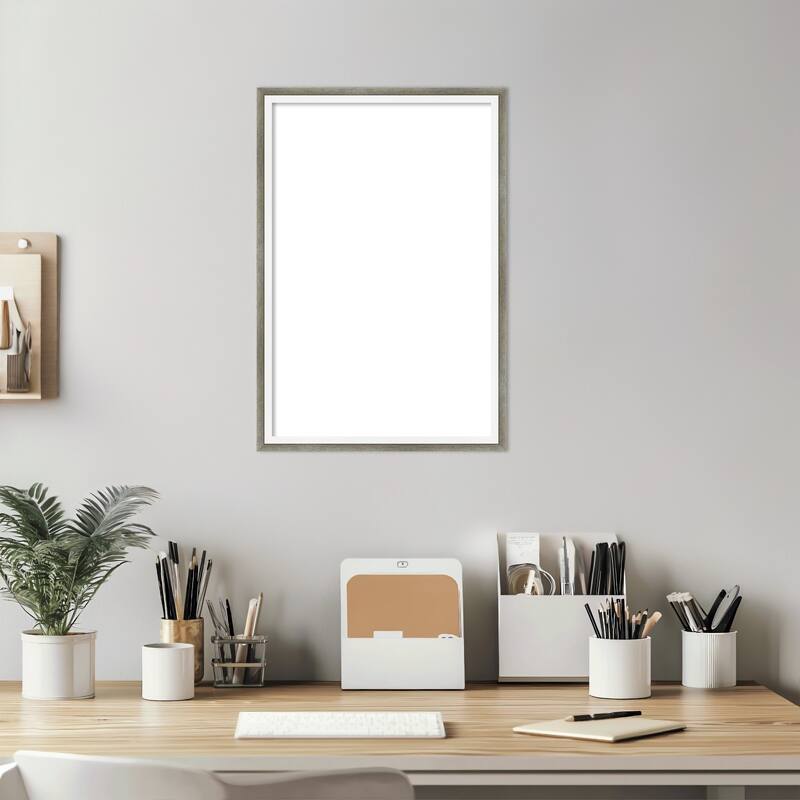 Amanti Art Lucie Black Framed Dry Erase Magnetic Board