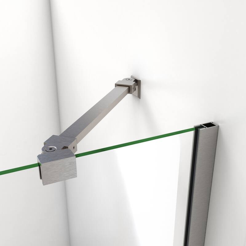 DreamLine Aqua 56-60 in. W x 58 in. H Hinged Tub Door with Extender Panel - 56" - 60" W - 56" - 60" W