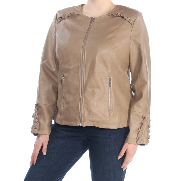 alfani women's leather jacket