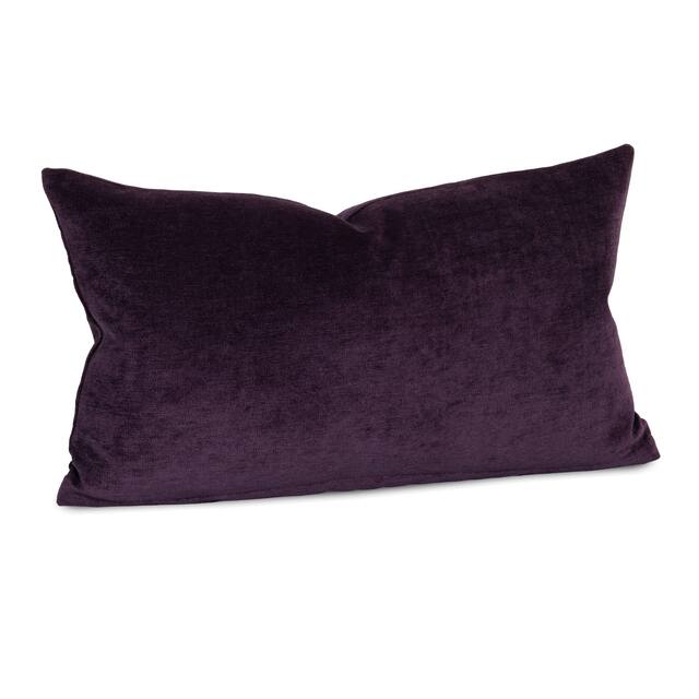 Mixology Padma Washable Polyester Throw Pillow - 21 x 12 - Aubergine