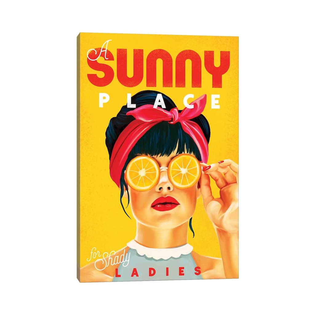 iCanvas "Sunny Shady Lady" by The Whiskey Ginger Canvas Print