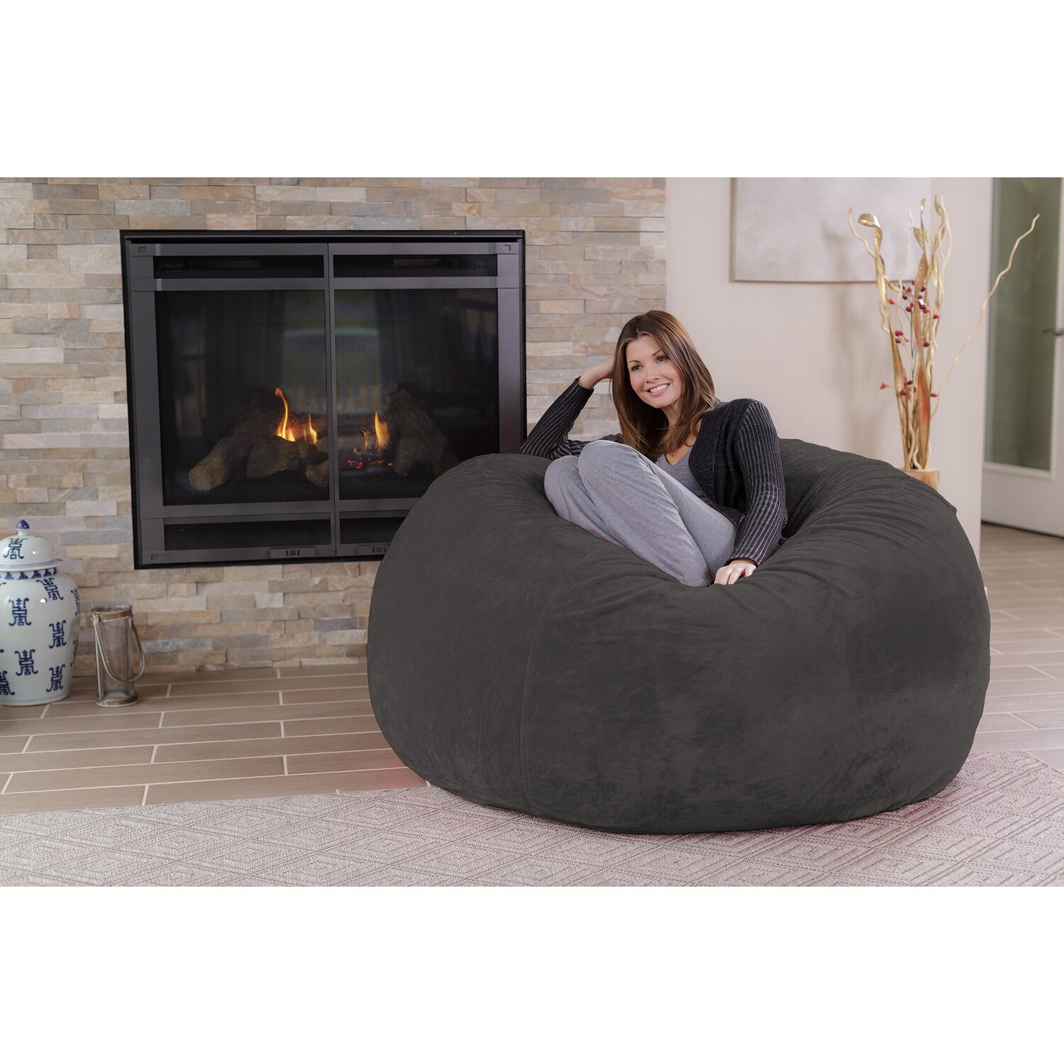 Cocoon bean bag hot sale chair with pocket