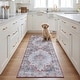 preview thumbnail 11 of 18, SAFAVIEH Tucson Machine Washable Slip Resistant Korneliya Oriental Medallion Rug - Light Grey/Rust - 5' x 8'