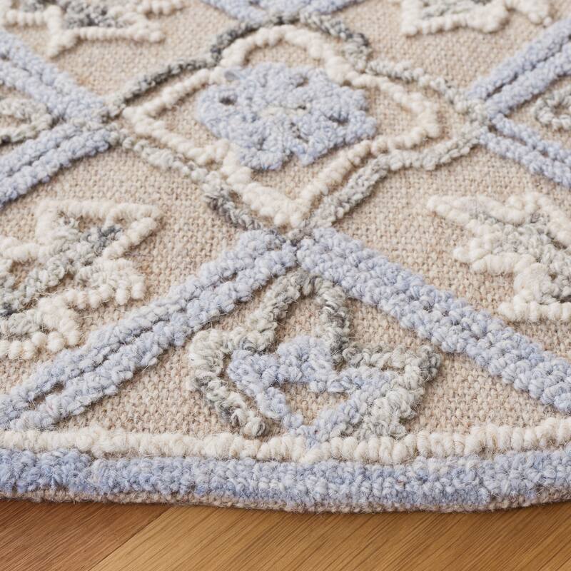 SAFAVIEH Handmade Trace Ebony Wool Rug