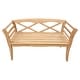preview thumbnail 4 of 4, Seven Seas Teak Montana Teak Wood Outdoor Patio Bench, 4 Foot