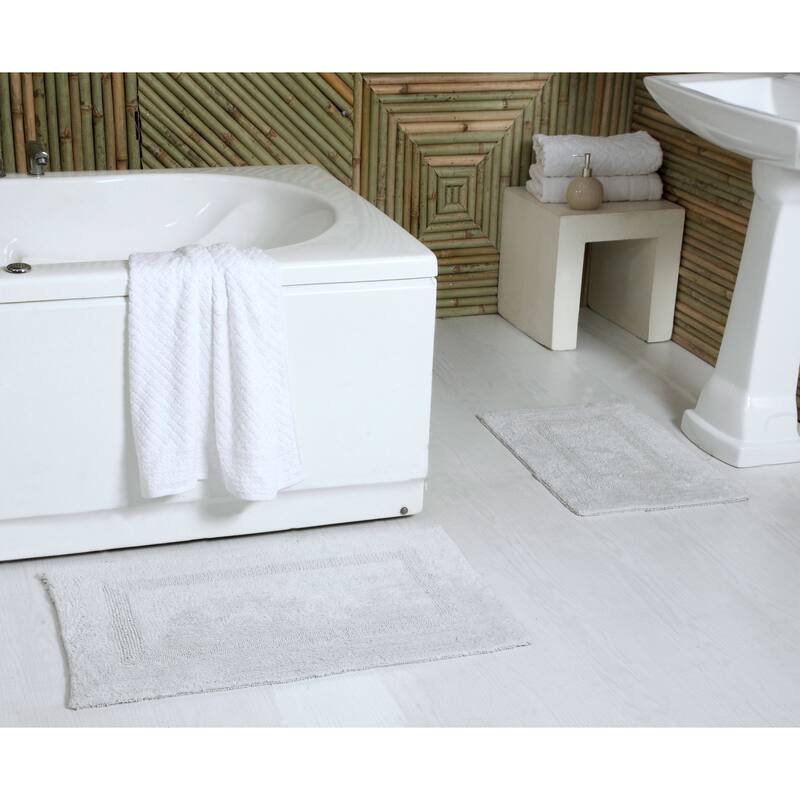 Fabstyles Basix Soft & Absorbent Reversible Cotton Bath Rug